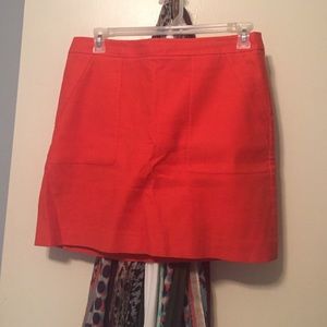 SZ 12 orange mini skirt