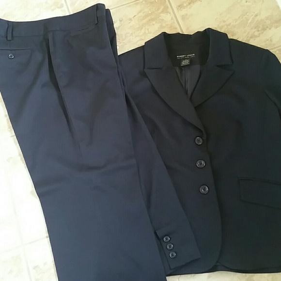 Navy Blue Pant Suit