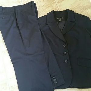Navy Blue Pant Suit