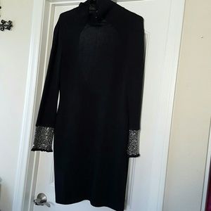 ST. JOHN backless knitted evening dress