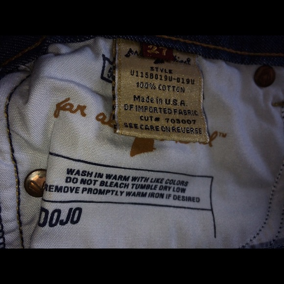 7 for all mankind "dojo" blue jeans size 27 - Picture 4 of 4