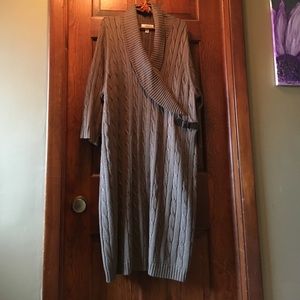 FINAL SALE - DONATING Brown Sweater Dress sz 22/24