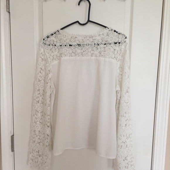 Beautiful White Crochet Top - Picture 3 of 4