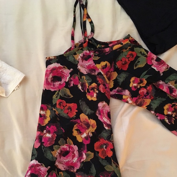 Cold Shoulder Cute Floral Print shirt