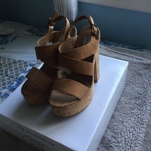 Steve Madden cork heels