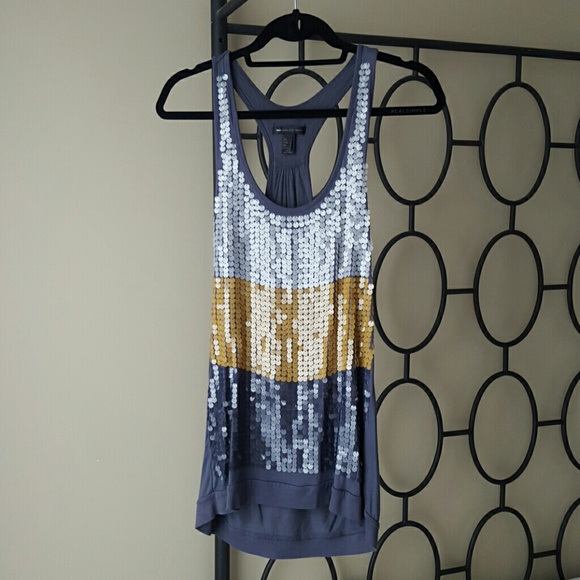Drapey sequin tank