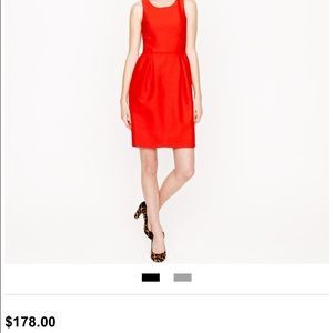 Jcrew red "Camille Dress" size 00