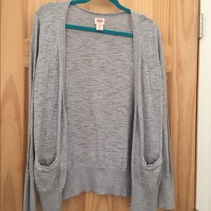 Gray lightweight cardigan