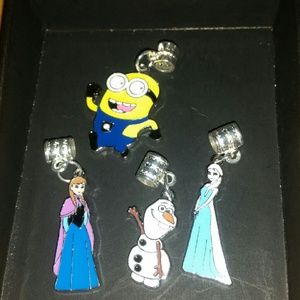 Elsa Anna Olaf from frozen pandora type charms