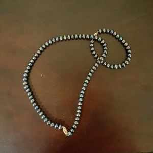 Real black pearl set. Taking to good will Tuesday
