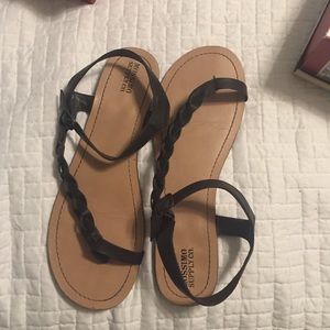 SZ 11 brown Strappy flats