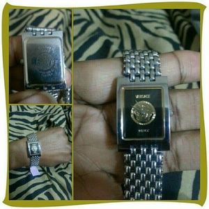 Silver Versace Watch