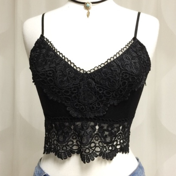 😍Black Lace Trim Bralette😍 - Picture 4 of 4