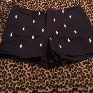 Navy and white Polo Shorts