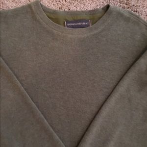 MEN'S Banana Republic pullover sweater in olive