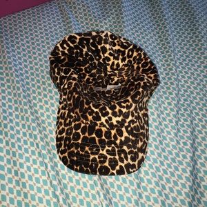 Cheetah print baseball hat