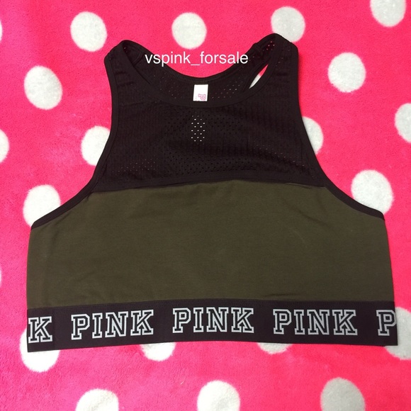 SOLD 🎀 VS PINK High Neck Bra Top - Picture 2 of 3