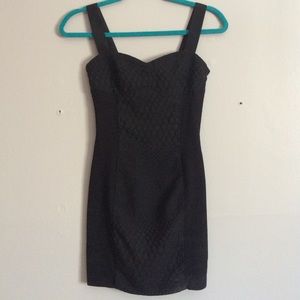 black snake skin dress