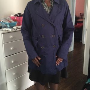 Navy trench coat