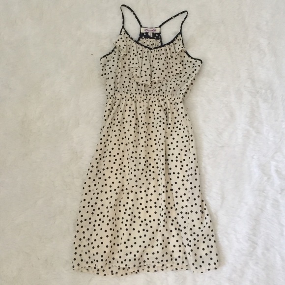 Ruffle polka dot dress