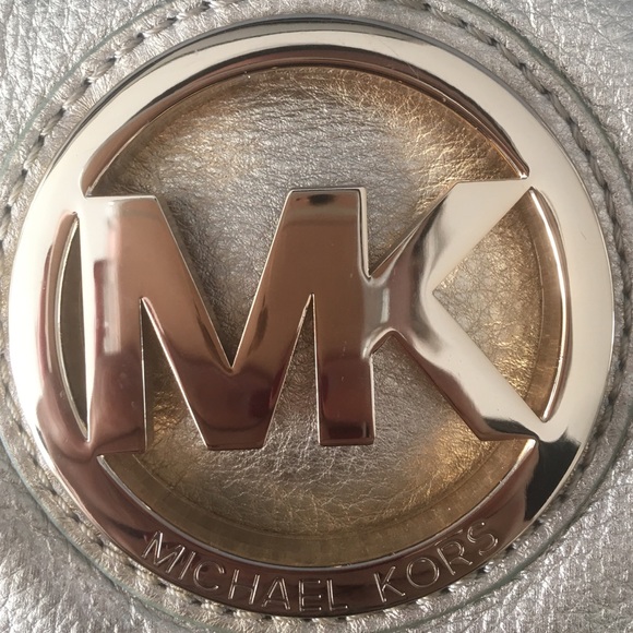 Michael Kors Gold Clutch - Picture 1 of 4