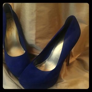 Jessica Simpson Blue Heels