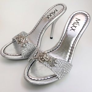 Silver heels