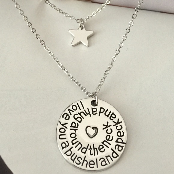 Two Layered I Love You Necklace - Picture 2 of 4