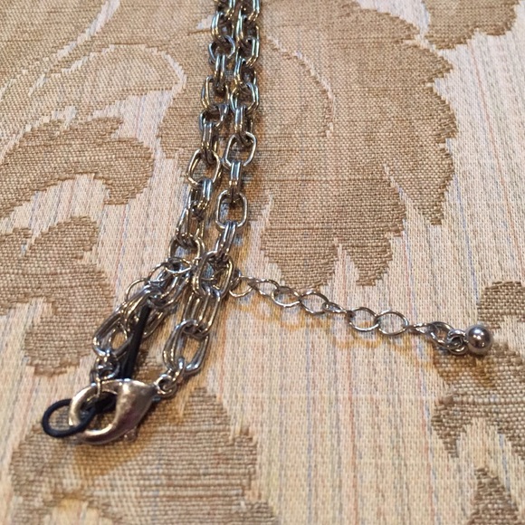 Blue Rhinestone Statement Necklace - Picture 3 of 3