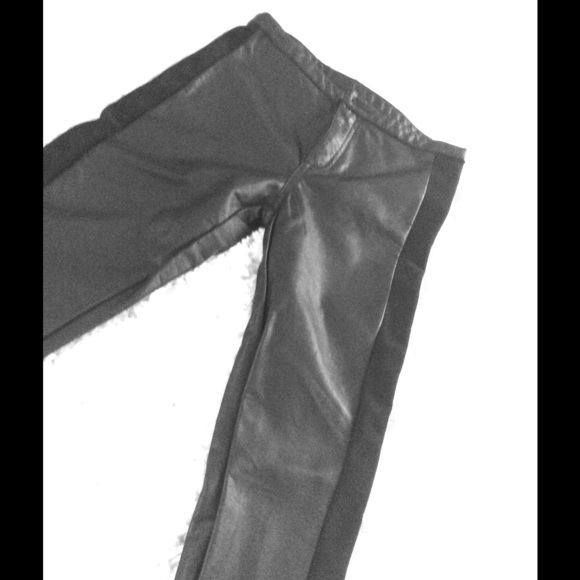 Leather skinny pants