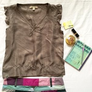 Free people 100% silk tanktop blouse