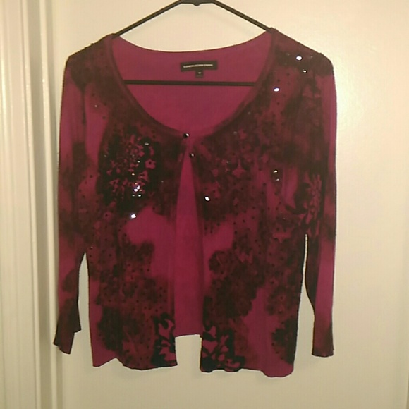 Express size medium black and maroon cardigan