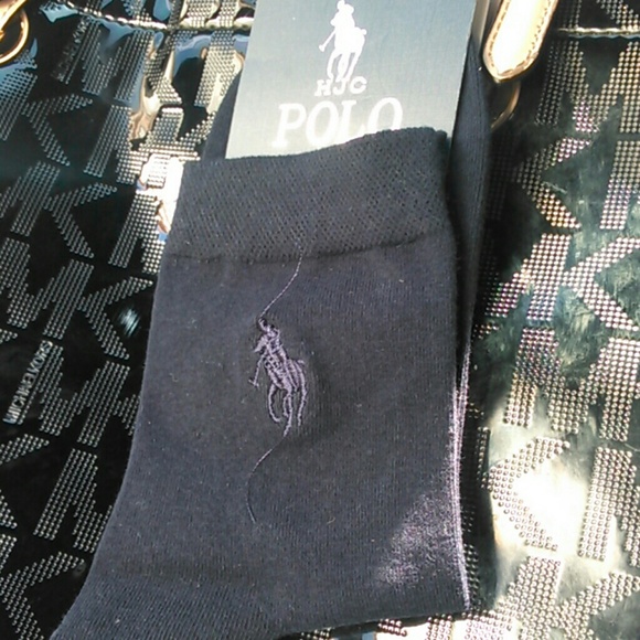 Men Polo socks blue