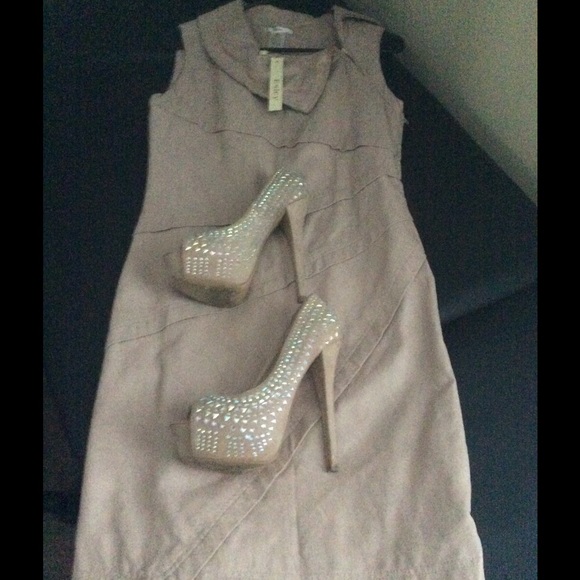 Leather dress & shoes