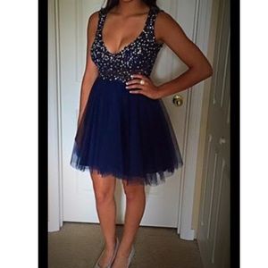 Navy blue dress