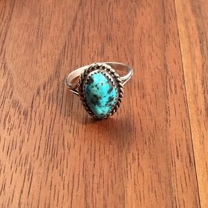 Vintage Sterling Silver and Turquoise Ring