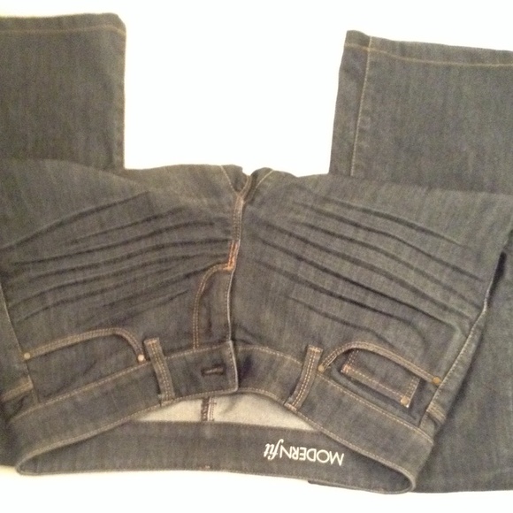 ANN TAYLOR LOFT Modern Fit Jeans SZ 28 Dark Wash - Picture 4 of 4