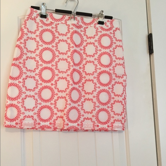 Milly for Banana embroidered skirt