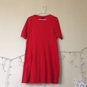 Topshop red dress