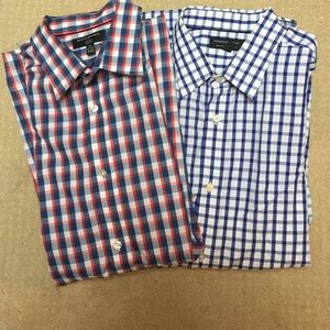 Two men's dress shirts