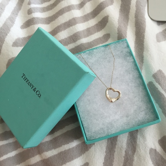 Tiffany Peretti Open Heart necklace. Never worn
