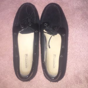 Sperry Top-Sider black boat shoes