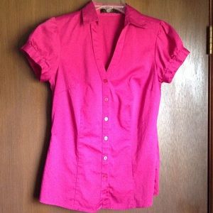 Fitted Magenta Blouse