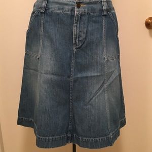 Eddie Bauer denim skirt size 6
