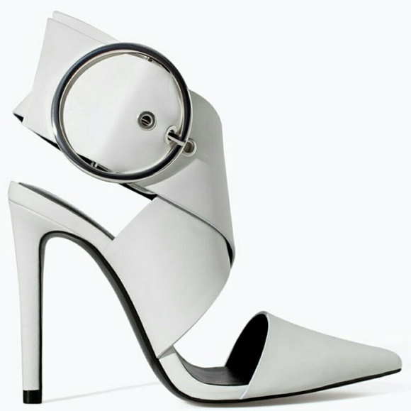 Zara Shoes - ZARA 100% LEATHER HIGH HEEL SHOE BRAND NEW