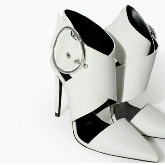 ZARA 100% LEATHER HIGH HEEL SHOE BRAND NEW - Picture 2 of 4