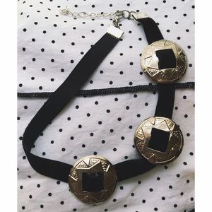 Velvet Concho Choker