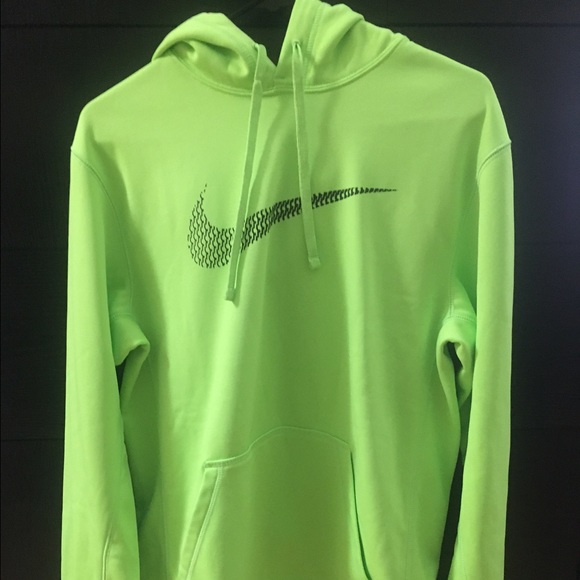 NIKE Neon Green Therma-fit Hoodie
