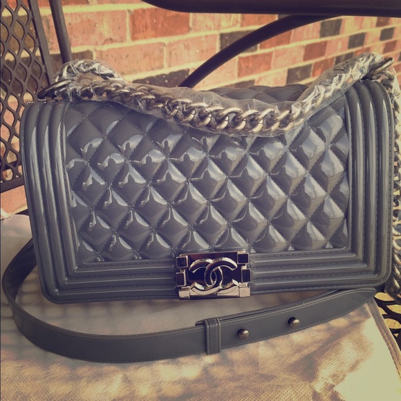 N/A Handbags - New Grey & Silver Chanel Purse Handbag