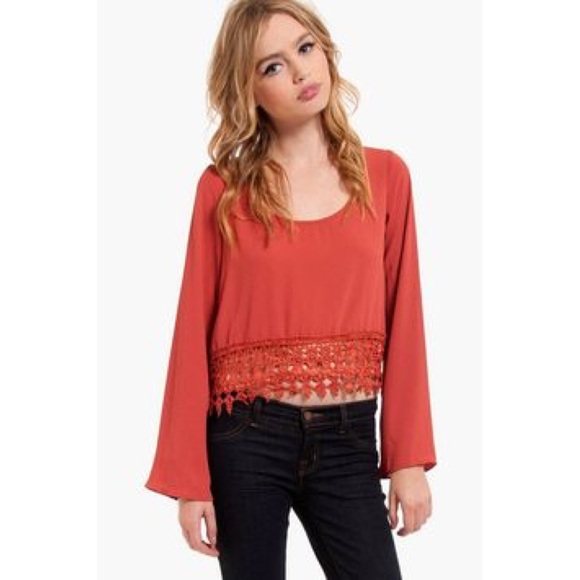 Burnt orange crop top!